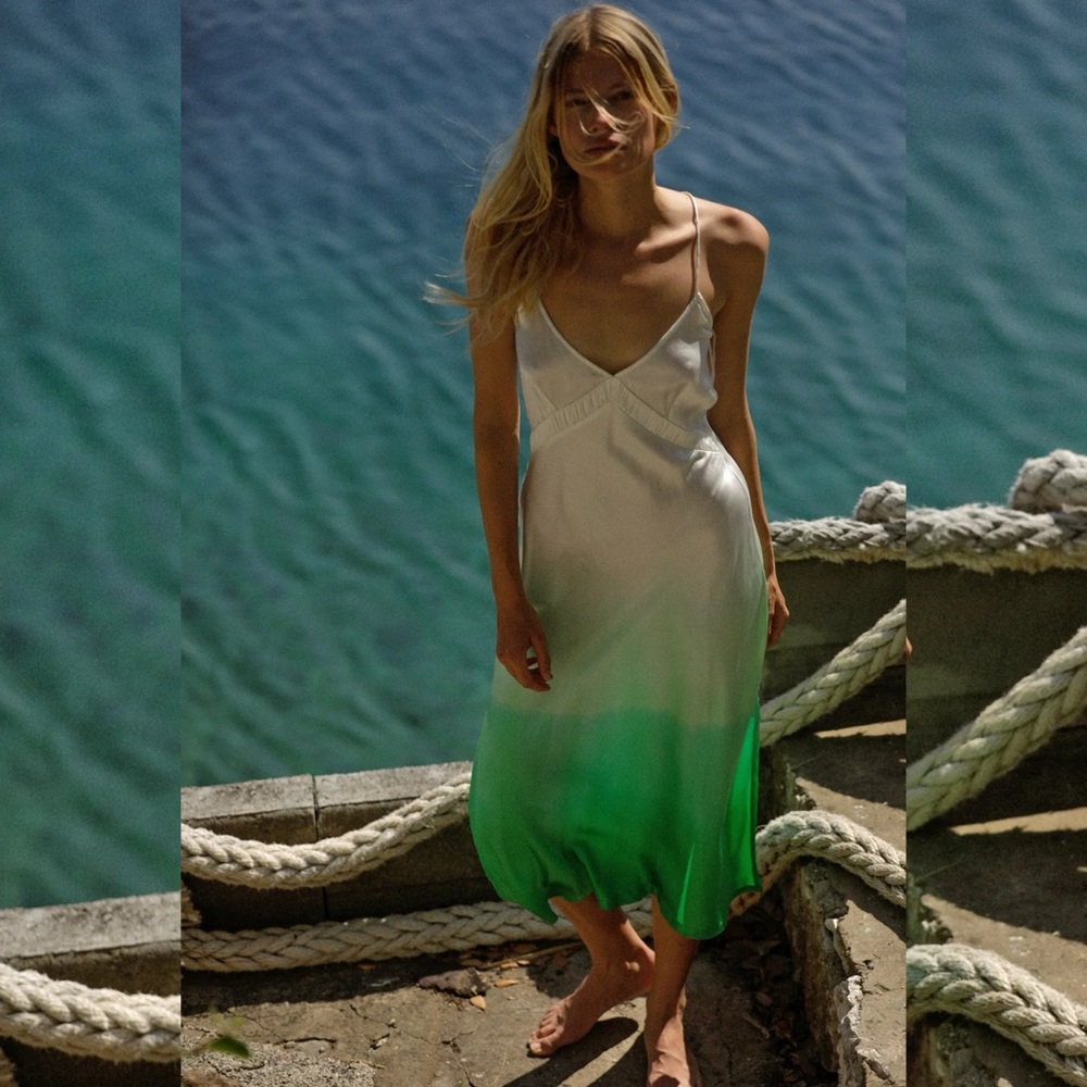 Rue Stiic Lisa Maxi Dress, S
White, Green Ombré
Brand New with Tags